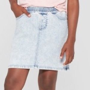 NWOT • Art Class denim pull-on acid washed skirt
